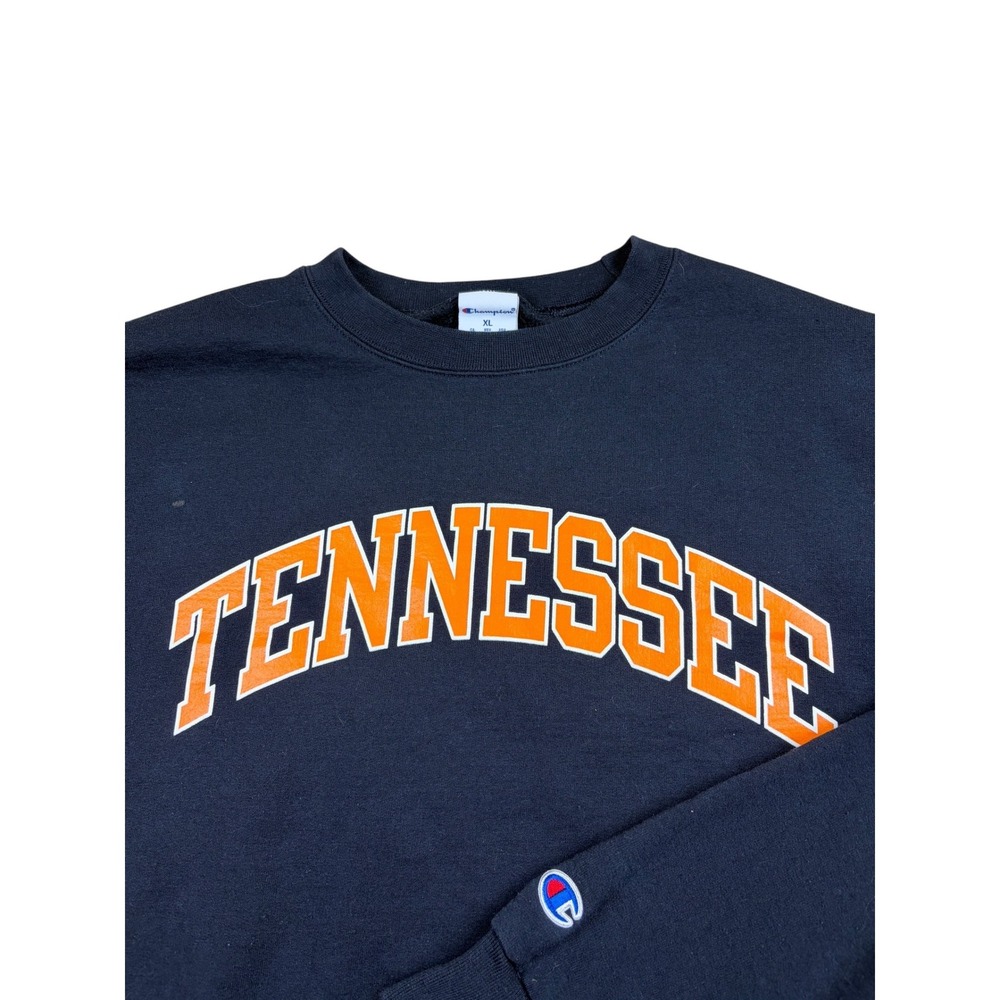 Champion Tennessee Volunteers Sweatshirt Mens XL Navy Blue Crewneck Eco Fleece